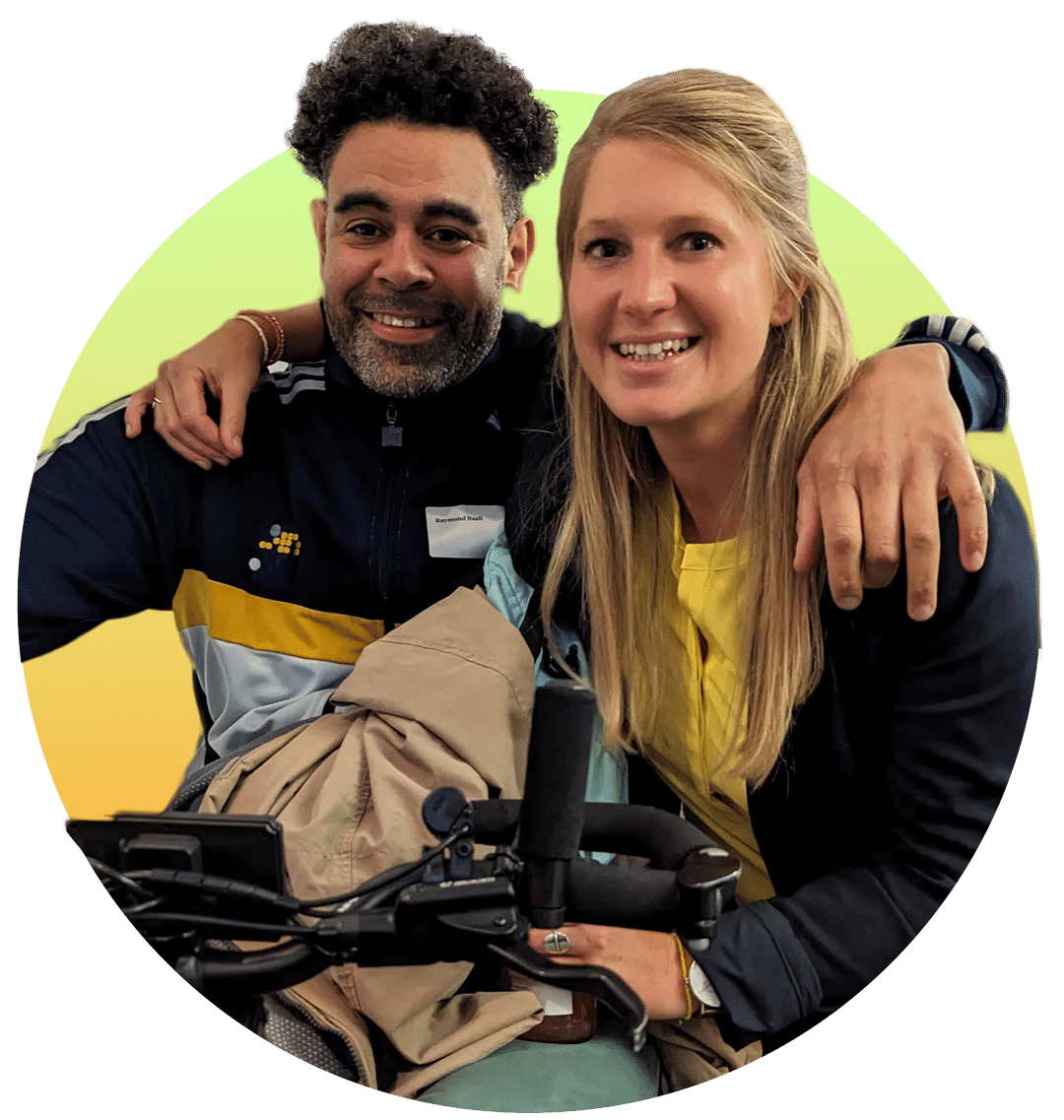 Felicitas Hohenhaus und Raymond Baafi von Basketball und Bambus
